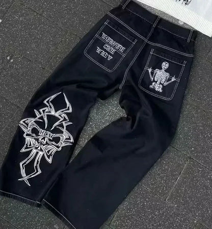 Y2K Rhinestone Sequin Jeans