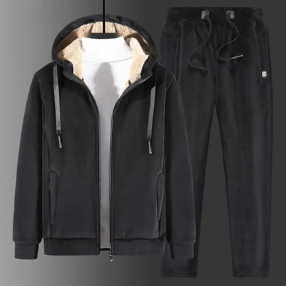 Men's Fleece Jacket Pants Set