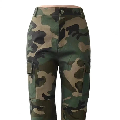 Women’s Camo Print Cargo Pants