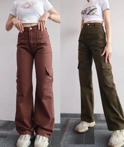 Y2K Wide Leg Cargo Streetwear Pants