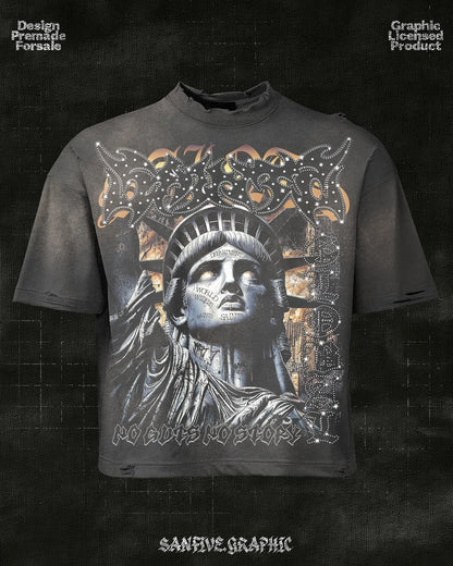 Gothic Statue of Liberty T-Shirt