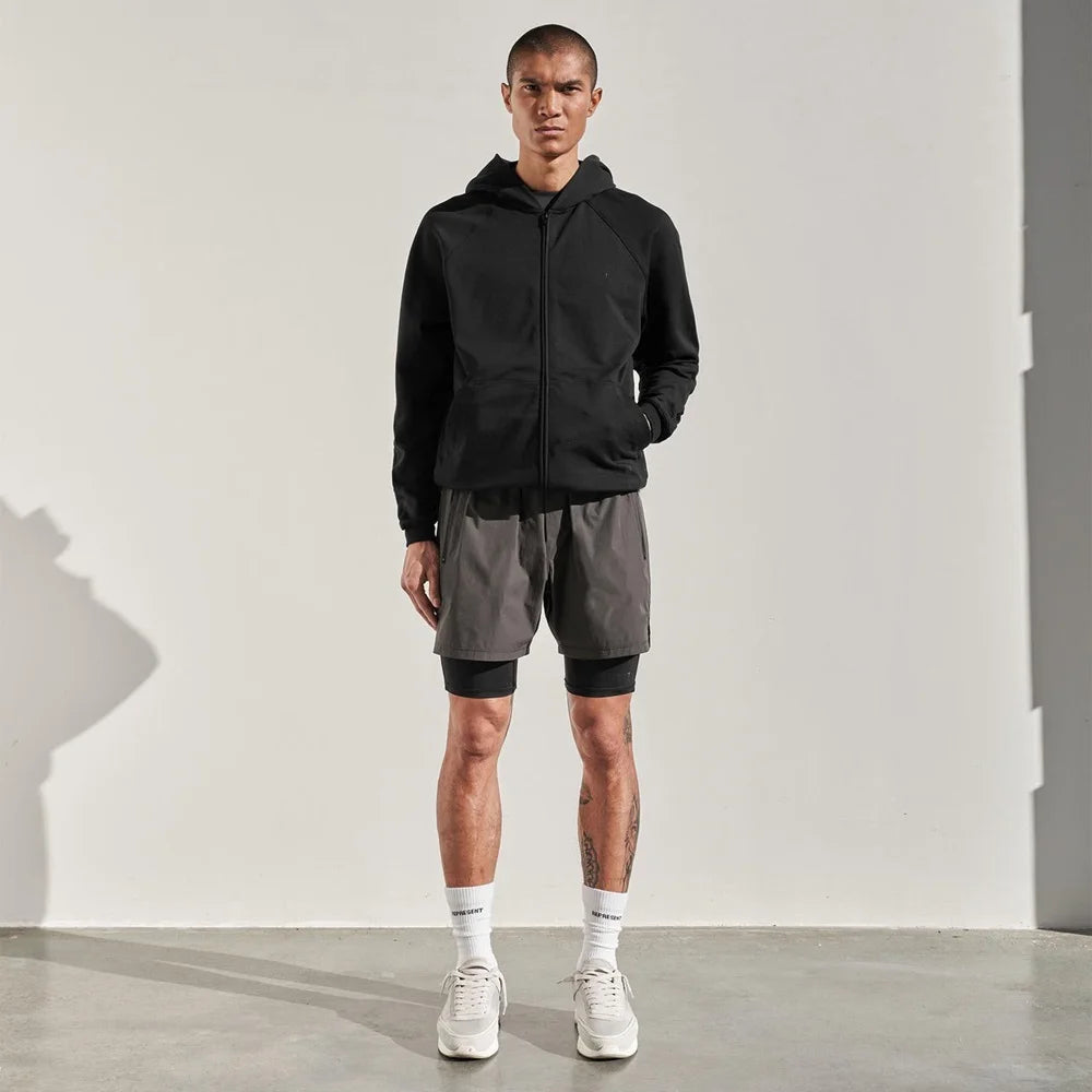 Men’s Zipper Pocket Fitness Shorts