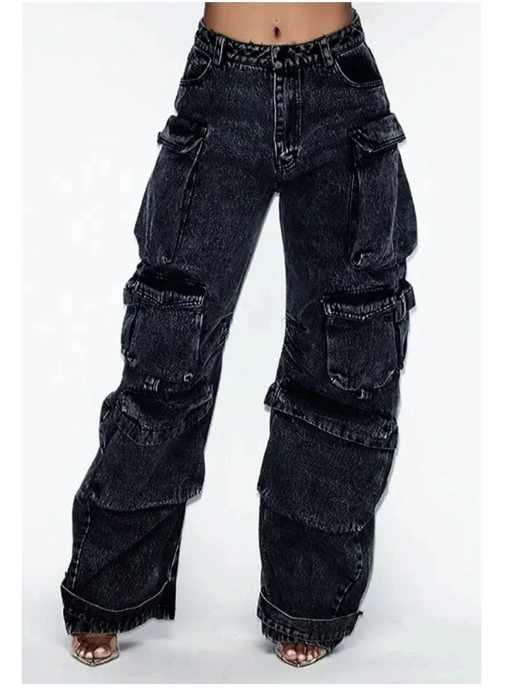Y2K Vintage Baggy Cargo Jeans