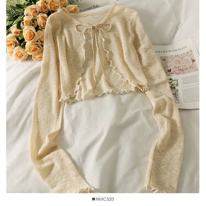 Bow Lace Crop Top