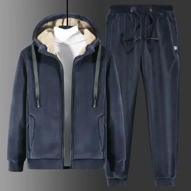 Men's Fleece Jacket Pants Set