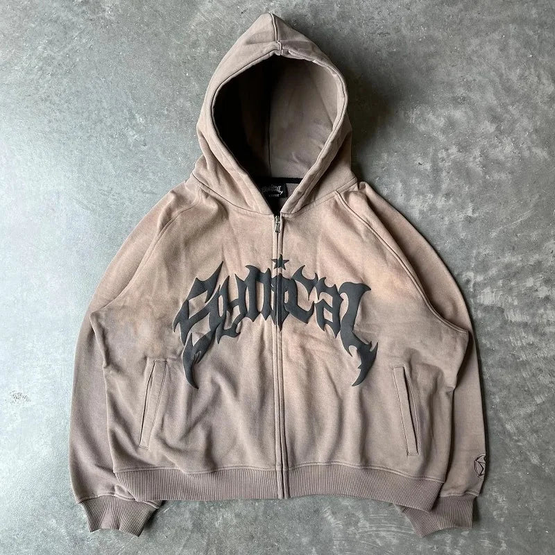 Y2K Zip Unisex Hoodie