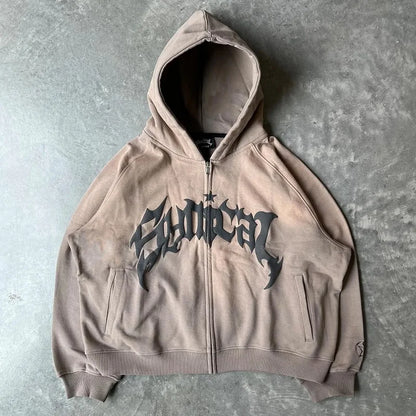 Y2K Zip Unisex Hoodie