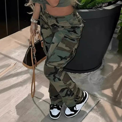 Women’s Camo Print Cargo Pants