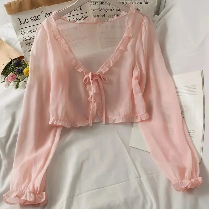 Women’s Lace Bow Top