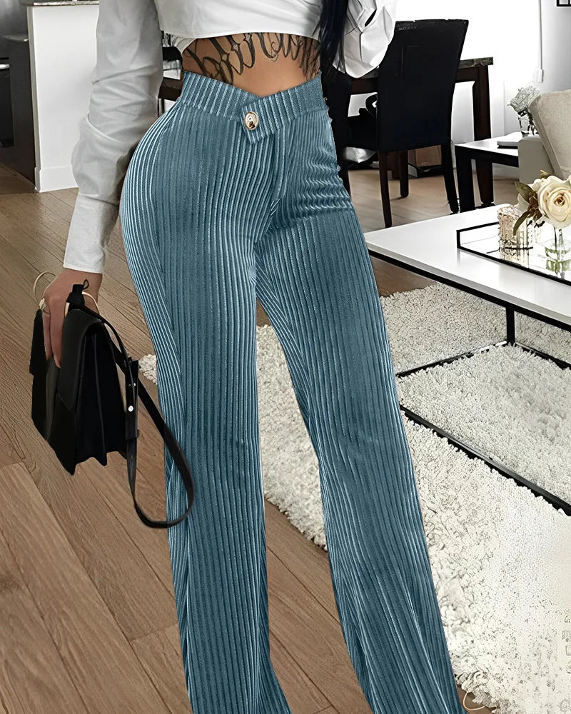 Corduroy Wide Pants