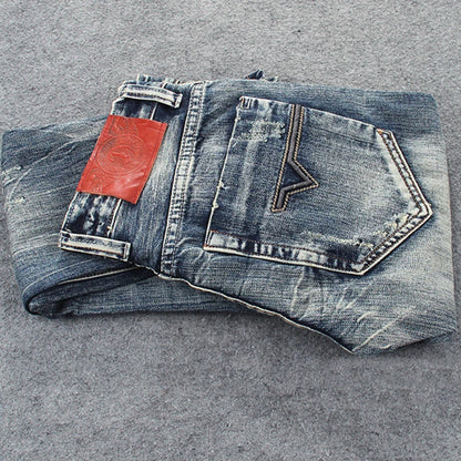 Men’s Retro Ripped Jeans