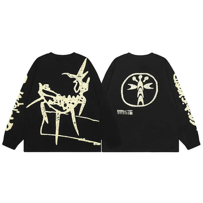 Y2K Graffiti Long Sleeve Tee