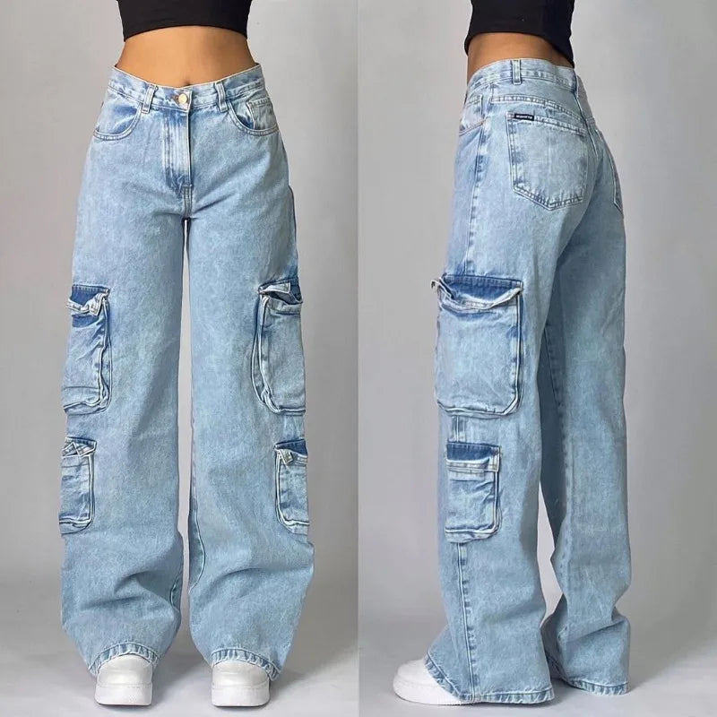 Y2K Vintage Baggy Cargo Jeans