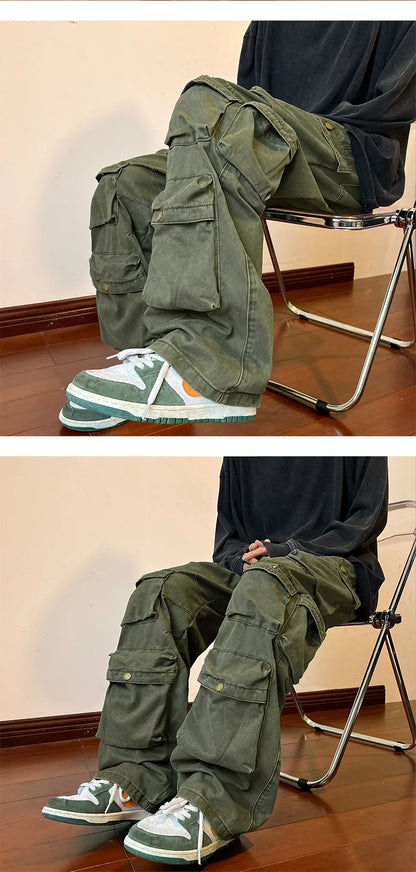 Hip-Hop Casual Cargo Trousers