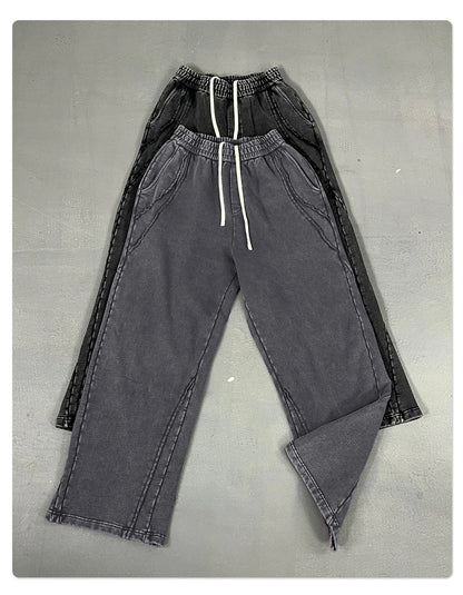 Retro Distressed Washed Sweatpants