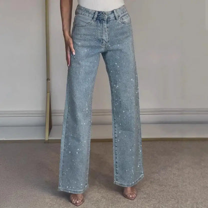 Women’s High Waist Pearl Jeans