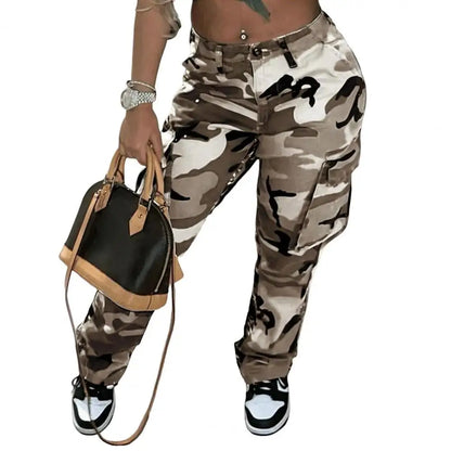 Women’s Camo Print Cargo Pants