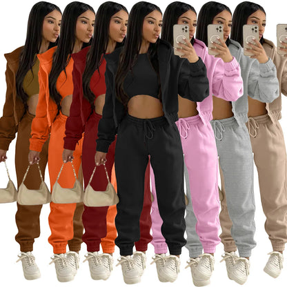 Women Sportswear Fleece Set