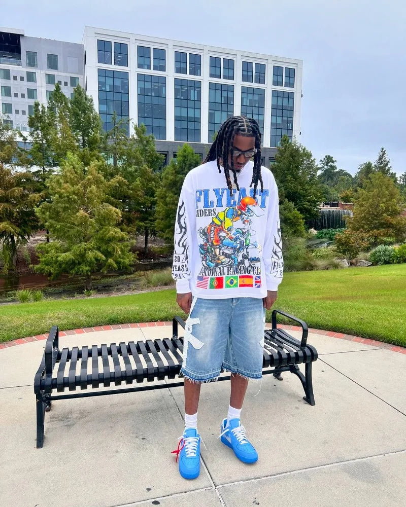 Y2K Hip-Hop Cartoon Top