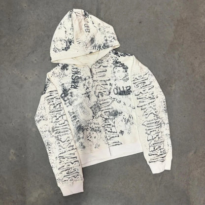 Y2K Hip-Hop Graffiti Hoodie