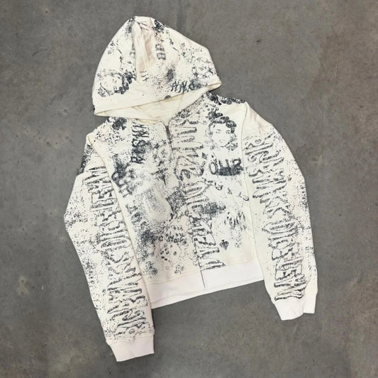 Y2K Hip-Hop Graffiti Hoodie