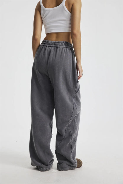 Retro Distressed Washed Sweatpants