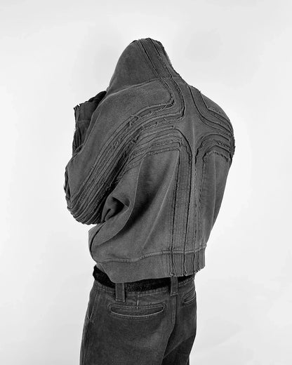 Vintage Patchwork Zip Jacket
