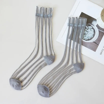 Women Striped Summer Socks