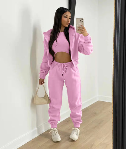 Women Sportswear Fleece Set