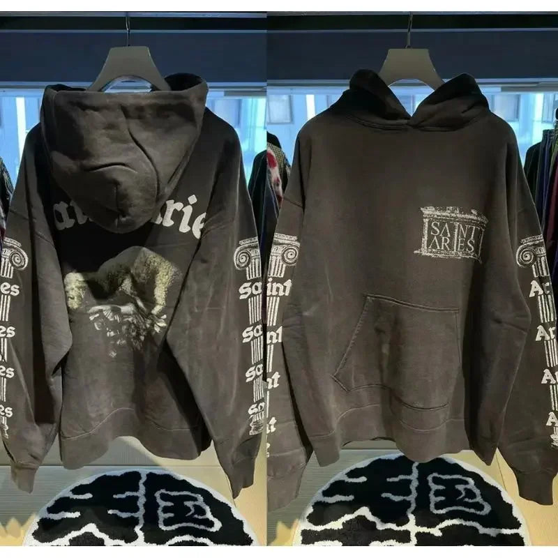 Saint Slogan Hoodies Set