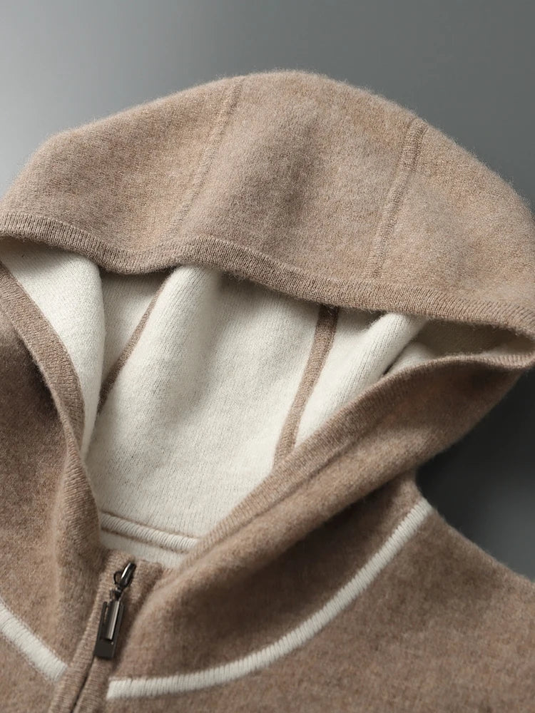 Cashmere Zipper Hoodie Set