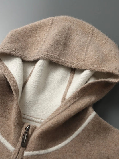 Cashmere Zipper Hoodie Set