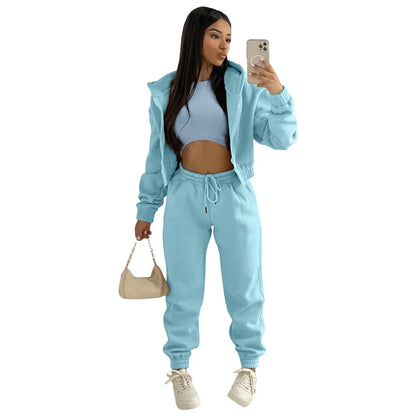 Women Sportswear Fleece Set