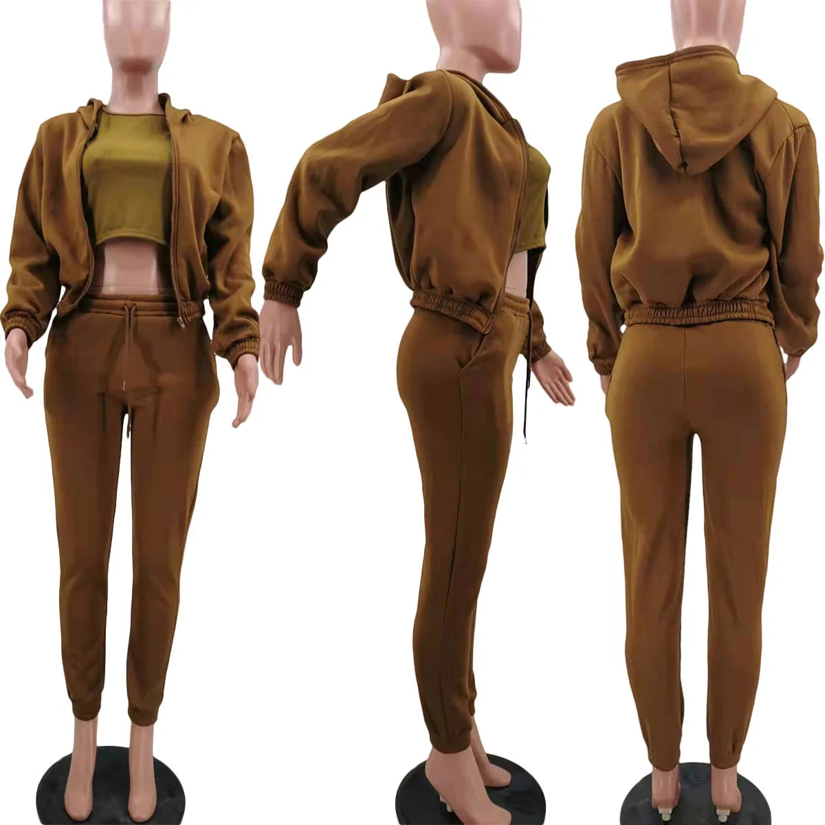 Women Sportswear Fleece Set
