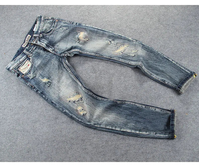 Men’s Retro Ripped Jeans