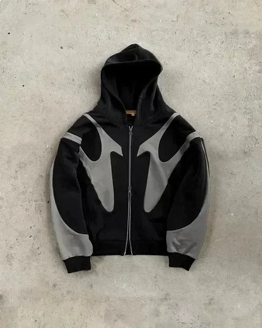 Dark Retro Streetwear Hoodie