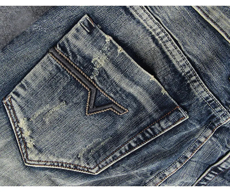 Men’s Retro Ripped Jeans