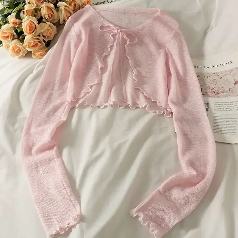 Bow Lace Crop Top