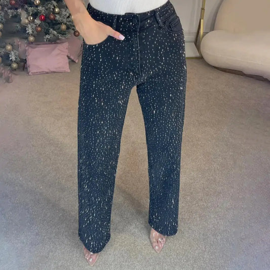 Women’s High Waist Pearl Jeans