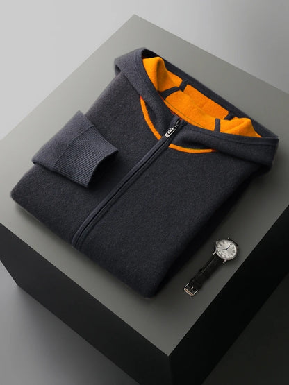 Cashmere Zipper Hoodie Set