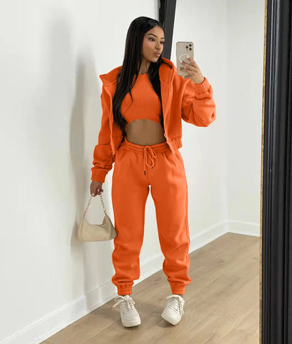 Women Sportswear Fleece Set