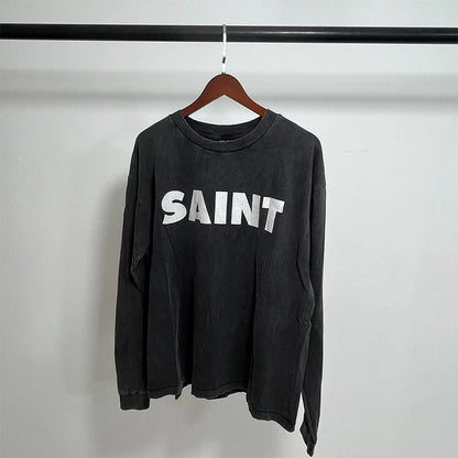Vintage Casual Long Sleeve Tee