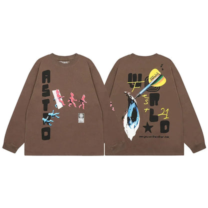 Y2K Graffiti Long Sleeve Tee