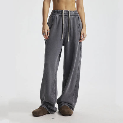 Retro Distressed Washed Sweatpants
