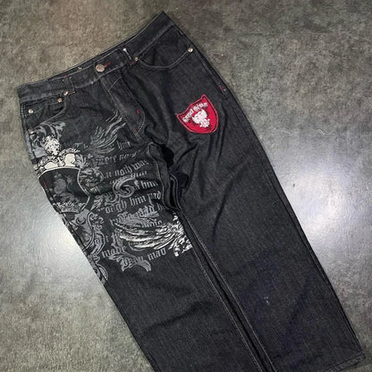 Y2K Vintage Baggy Cargo Jeans