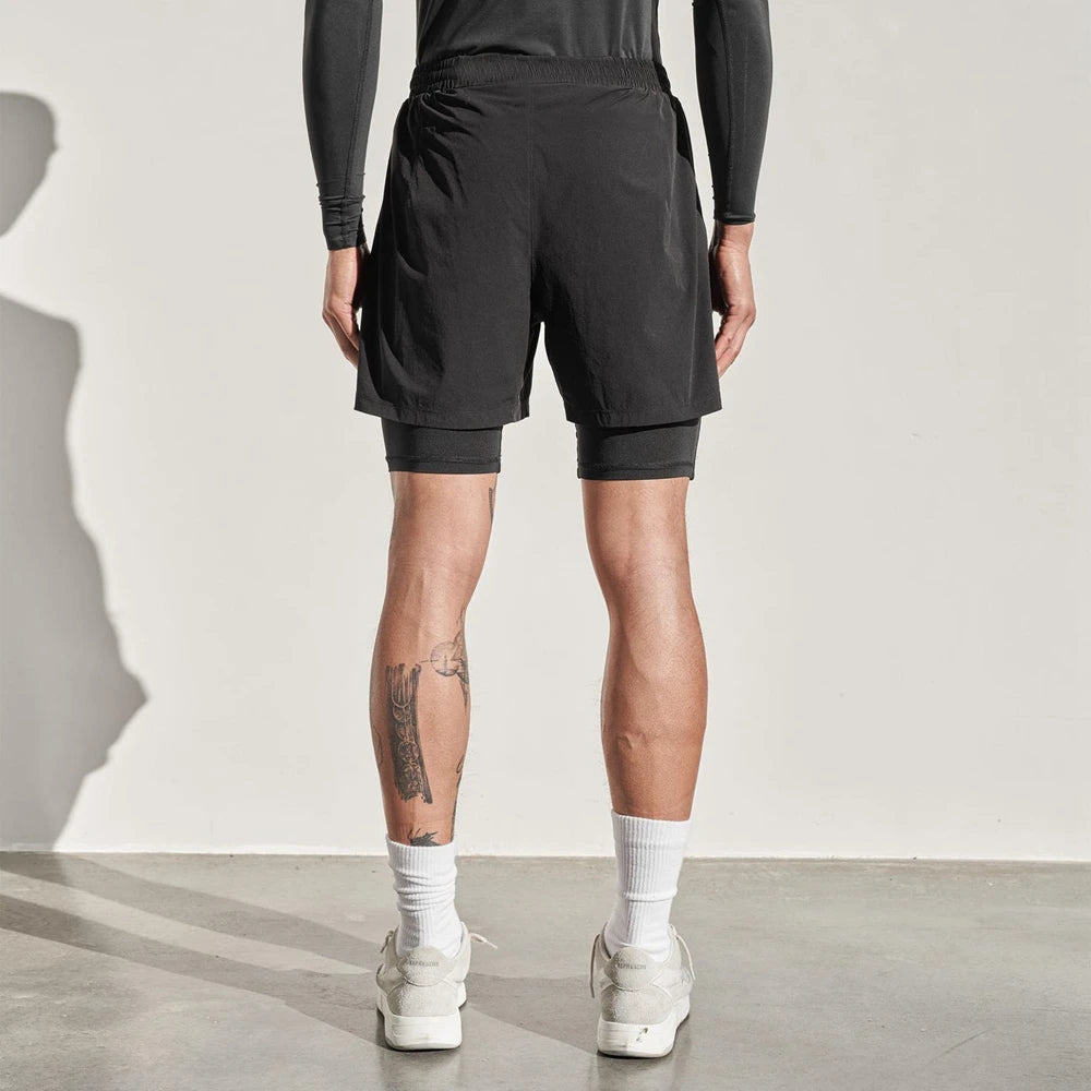 Men’s Zipper Pocket Fitness Shorts