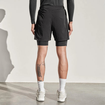 Men’s Zipper Pocket Fitness Shorts
