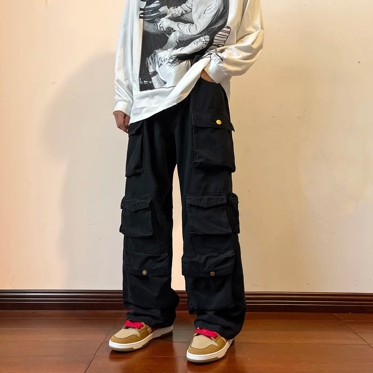 Hip-Hop Casual Cargo Trousers