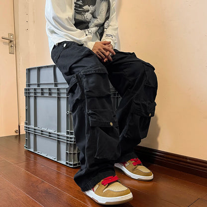 Hip-Hop Casual Cargo Trousers
