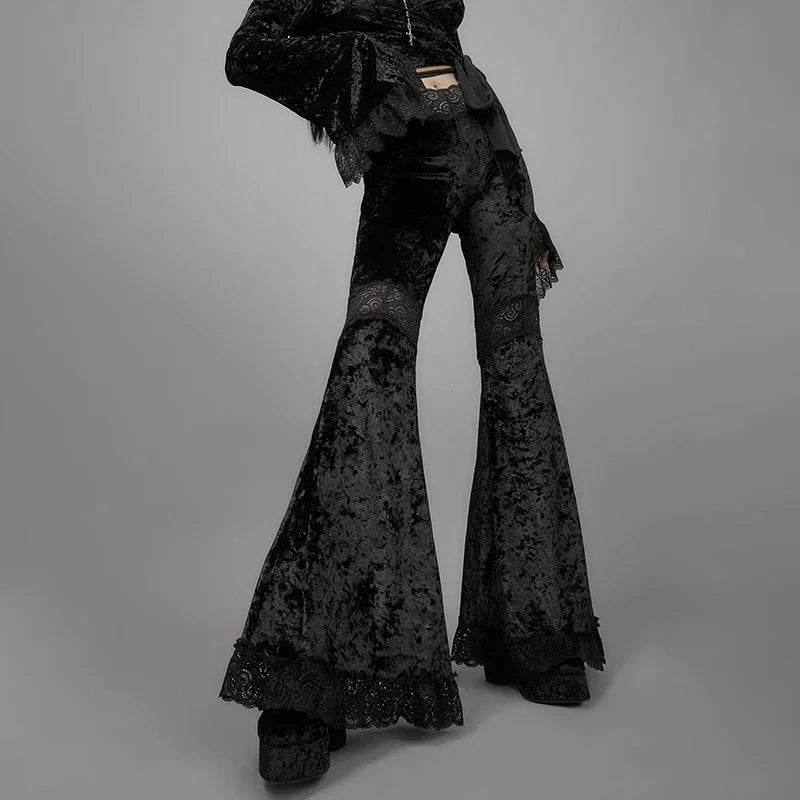 Flared Velvet Pants